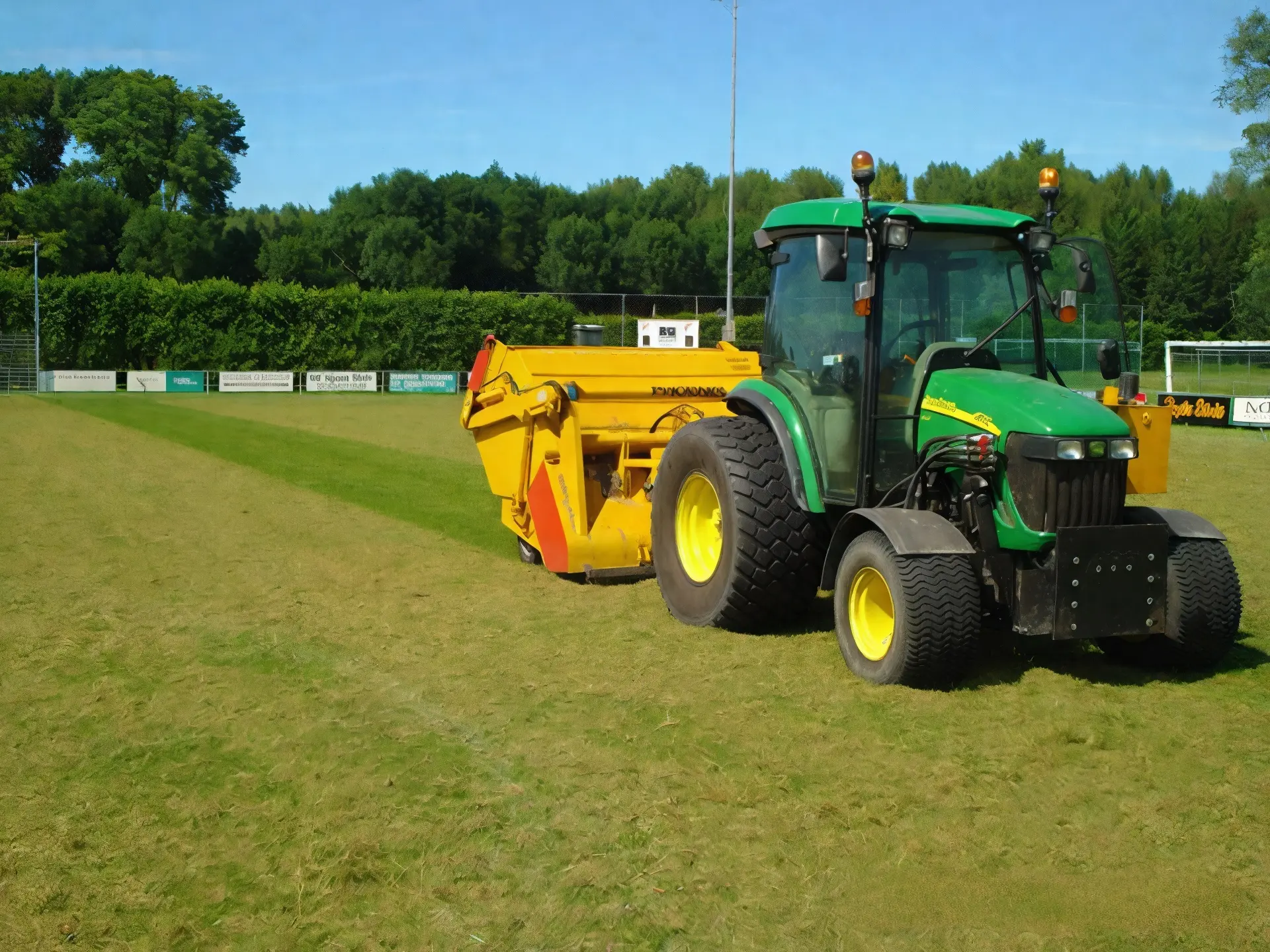 Veegmachine van Loonbedrijf Maes