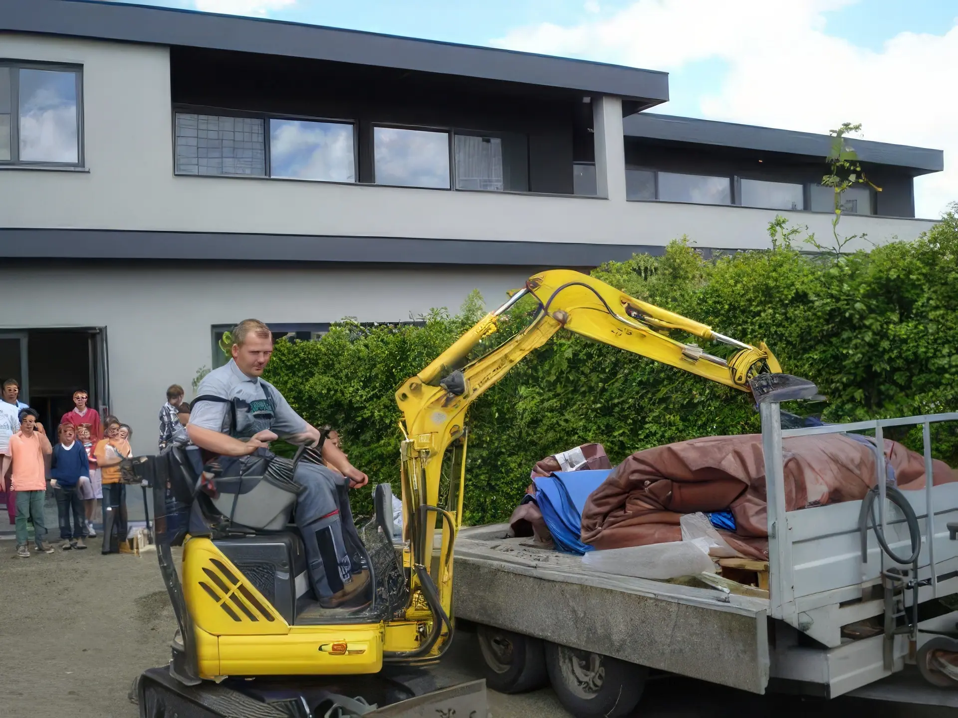 Graafmachine van Loonbedrijf Maes